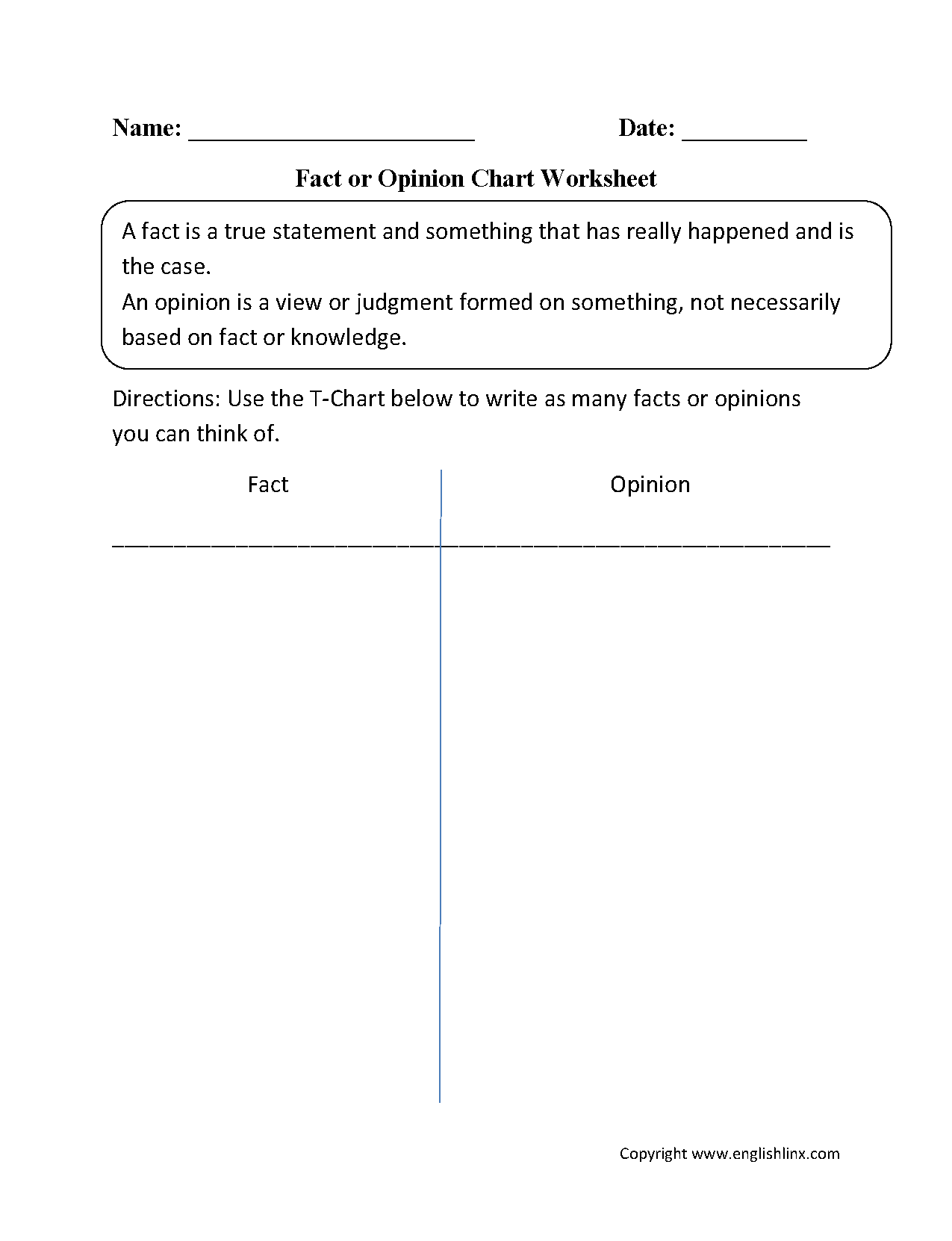 Reading Worksheets Fact And Opinion Worksheets