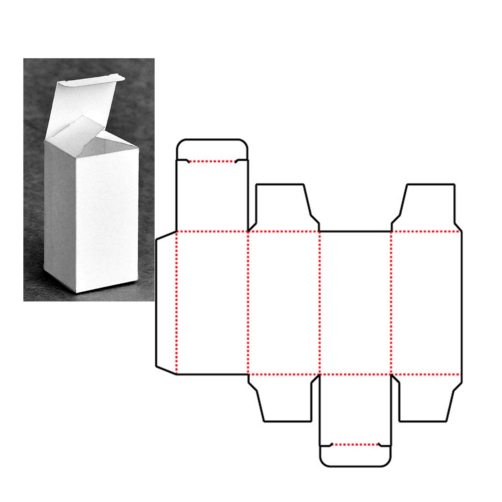 Rectangle Box Template Etsy