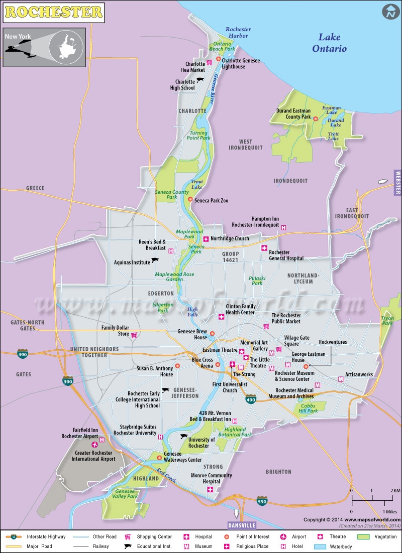 Rochester City Map Minnesota MapsofWorld