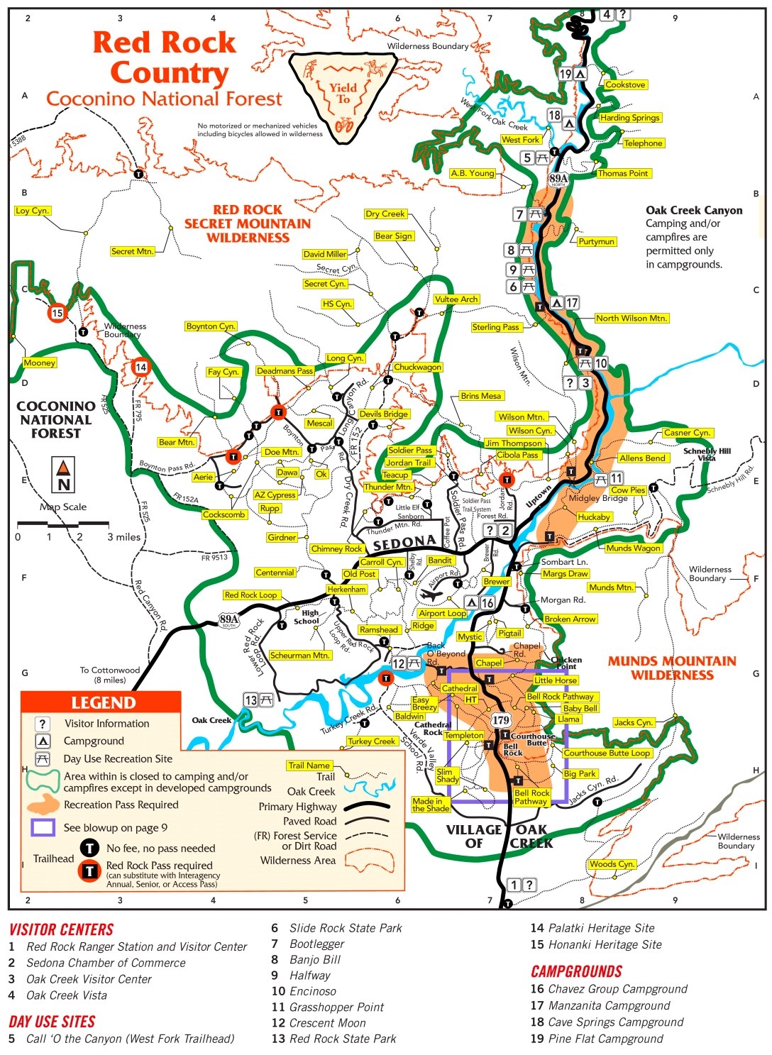 Sedona Trails Map Ontheworldmap