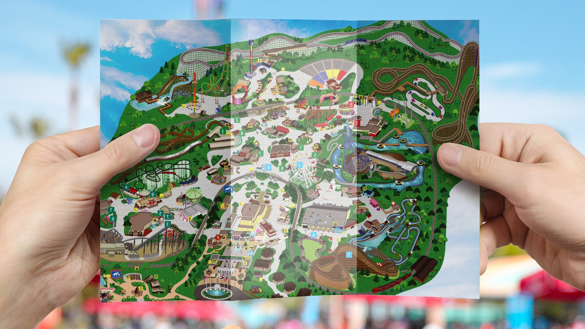 Printable Six Flags Map