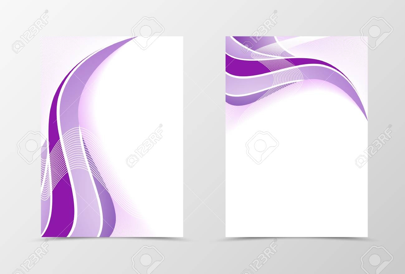 Smooth Flyer Template Design Abstract Flyer Template In Purple Color With Silver Lines Wavy Flyer Design Vector Illustration Royalty Free SVG Cliparts Vectors And Stock Illustration Image 58816984 