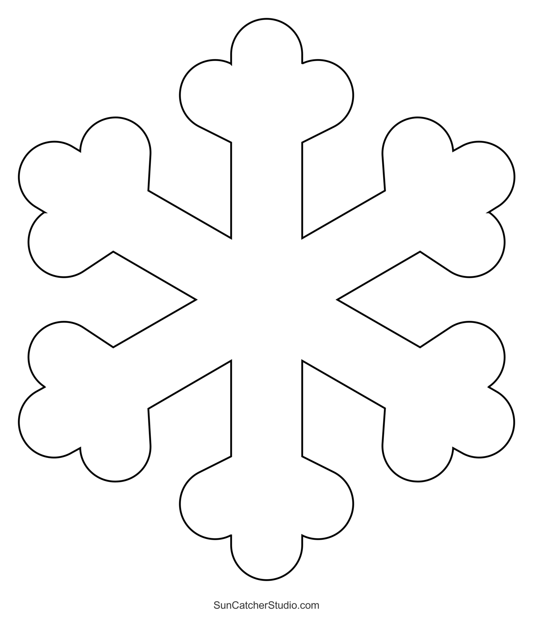 Snowflake Templates Printable Stencils And Patterns Free Printables Monograms Design Tools Patterns U0026 DIY Projects