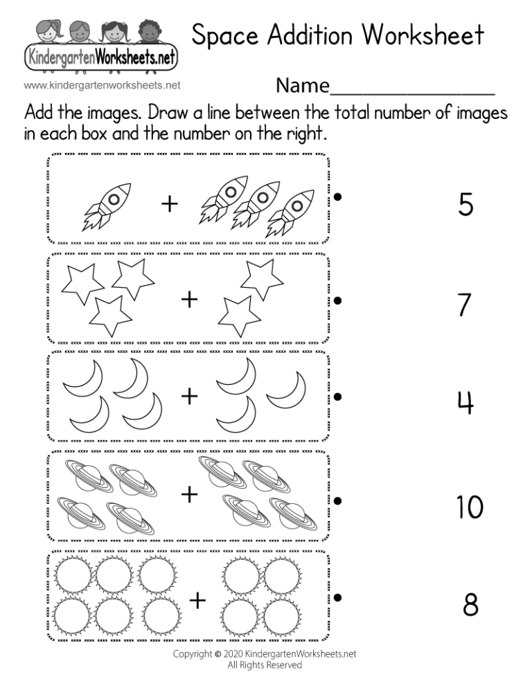 Space Addition Worksheet Free Printable Digital U0026 PDF