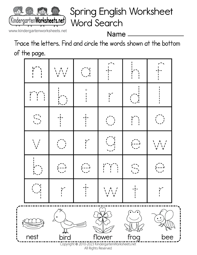 Spring English Worksheet Free Printable Digital U0026 PDF