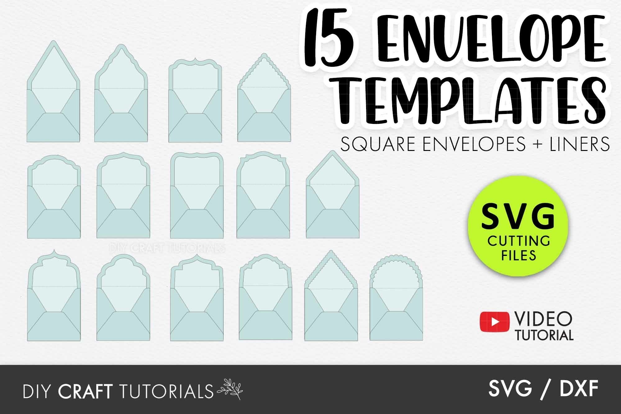 Square Envelope Templates 15 Designs With Liners