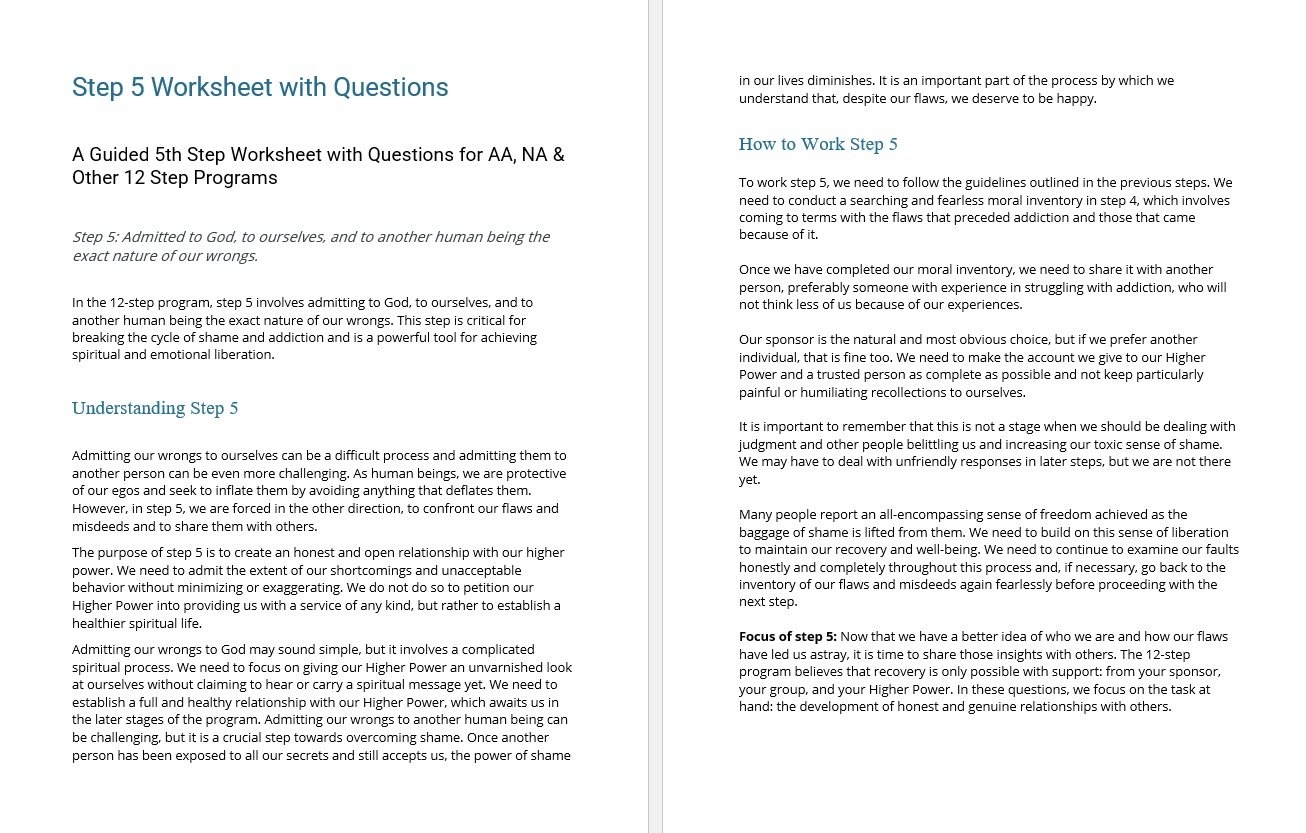 Celebrate Recovery Inventory Worksheet Printable Celebrate Recovery Inventory Worksheet Printable