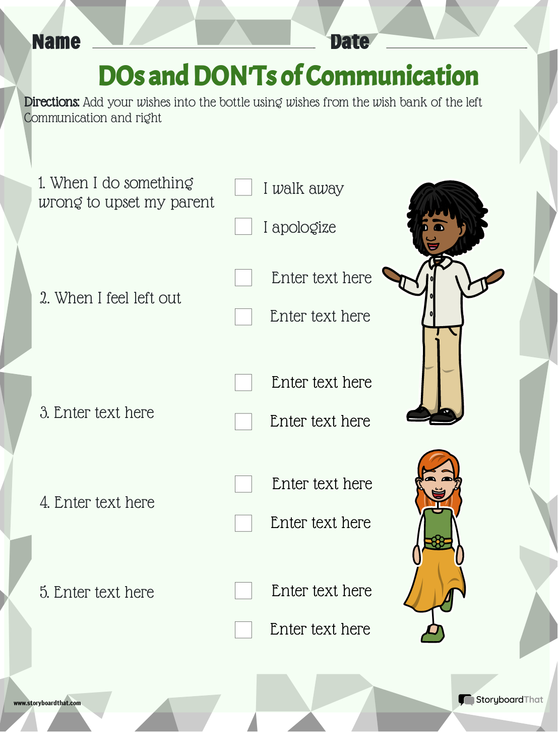 Printable Effective Communication Worksheets