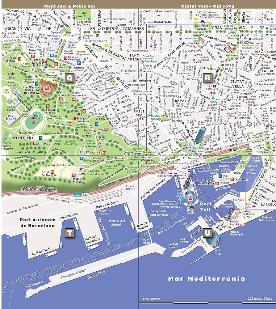 Printable Street Map Of Barcelona