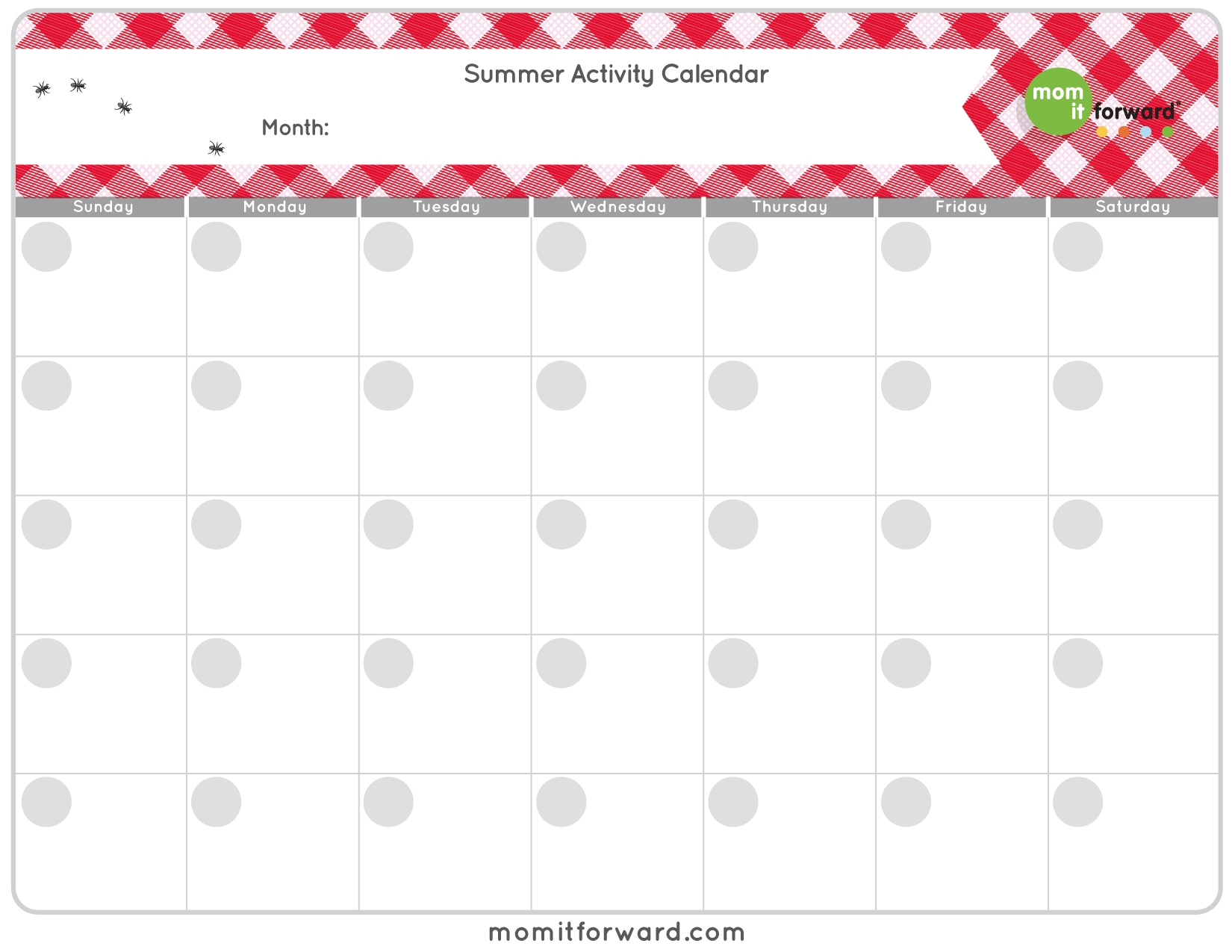 Summer Activity Calendar Printable Mom It ForwardMom It Forward Summer Activity Calendar Printable Mom It ForwardMom It Forward