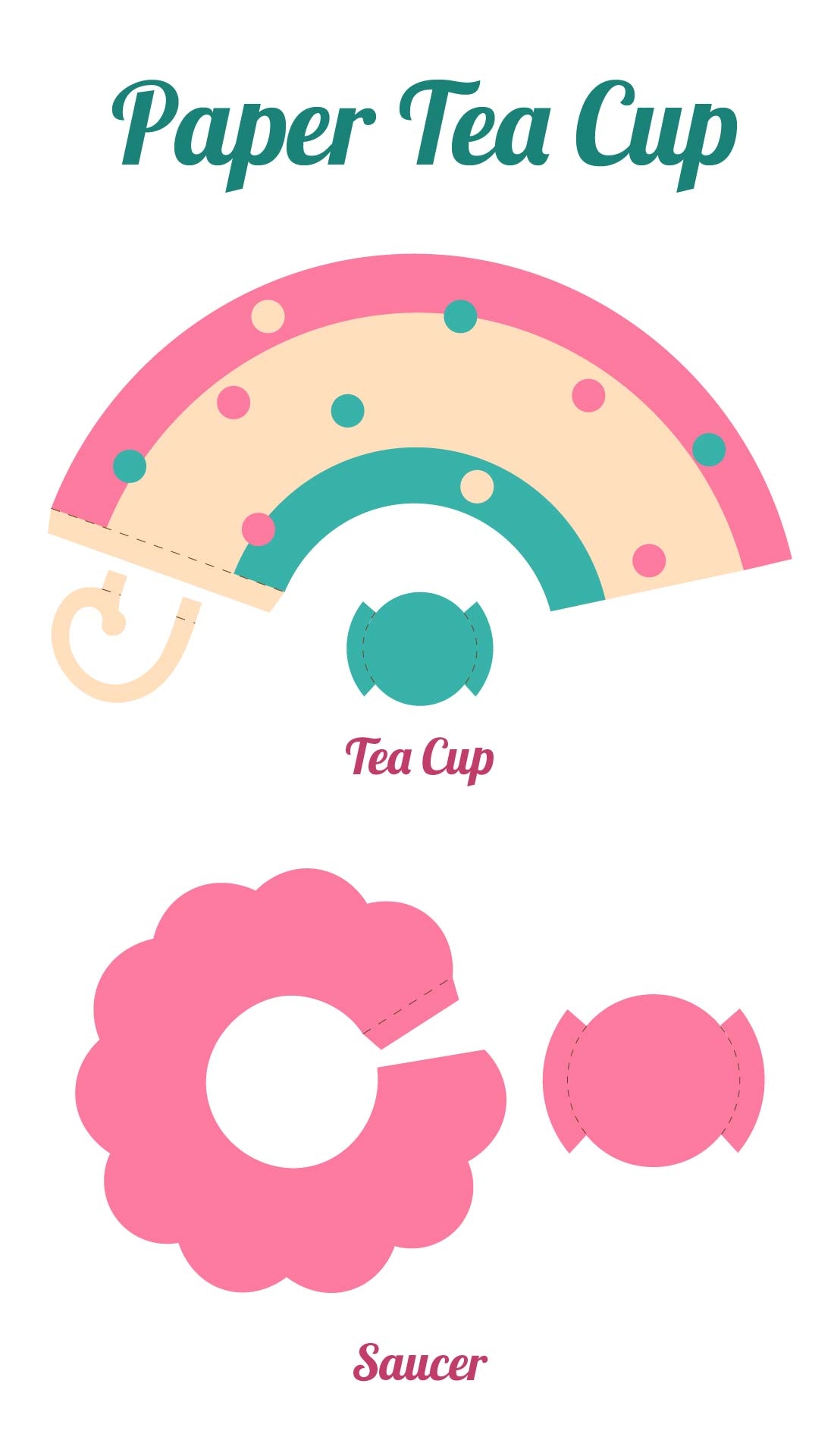 Tea Cup Template 3D 10 Free PDF Printables Printablee Tea Cup Template 3D 10 Free PDF Printables Printablee