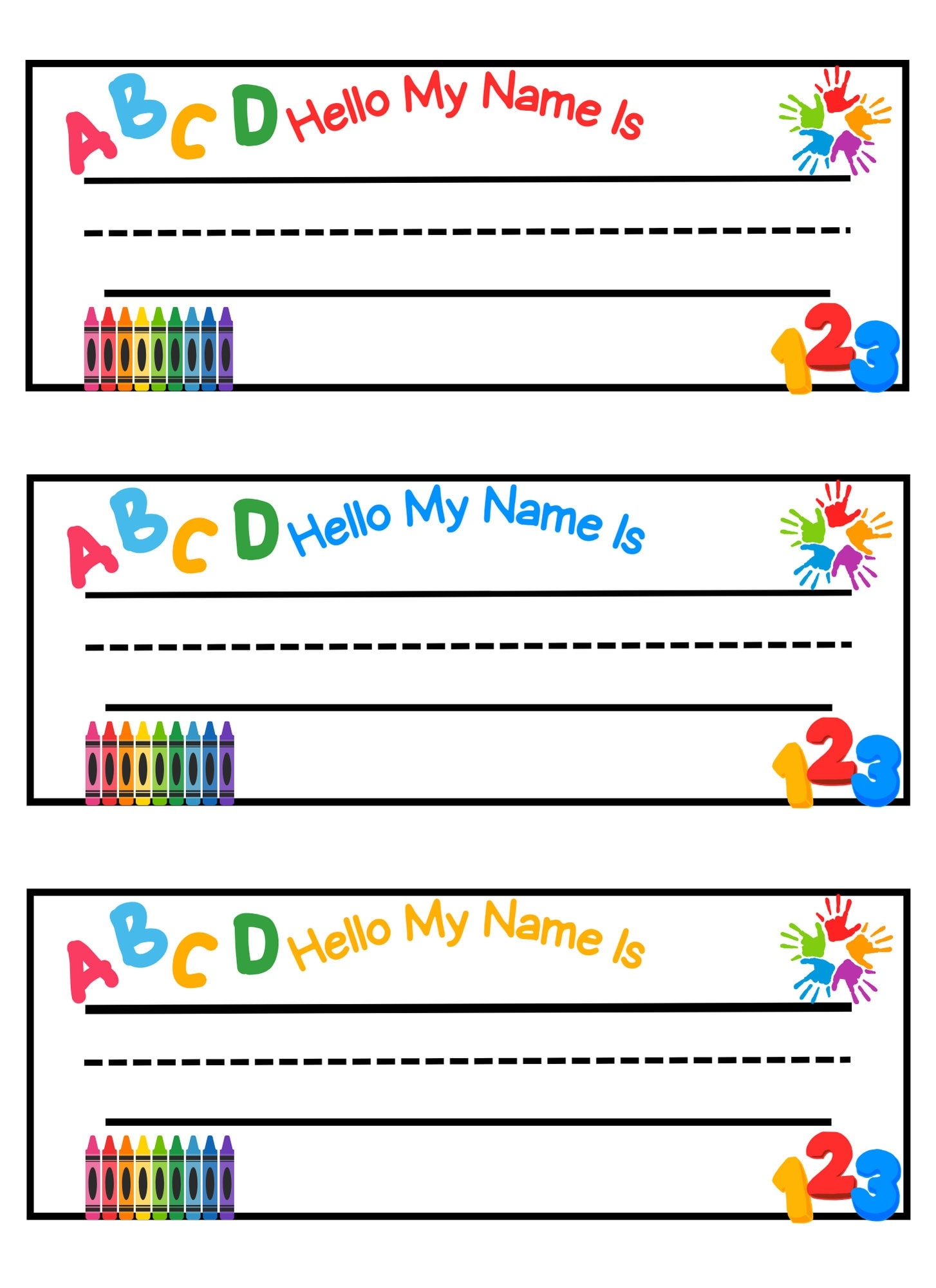 Teacher s Printable Name Tags Fun Labels For Todd U0026 Preschool Class
