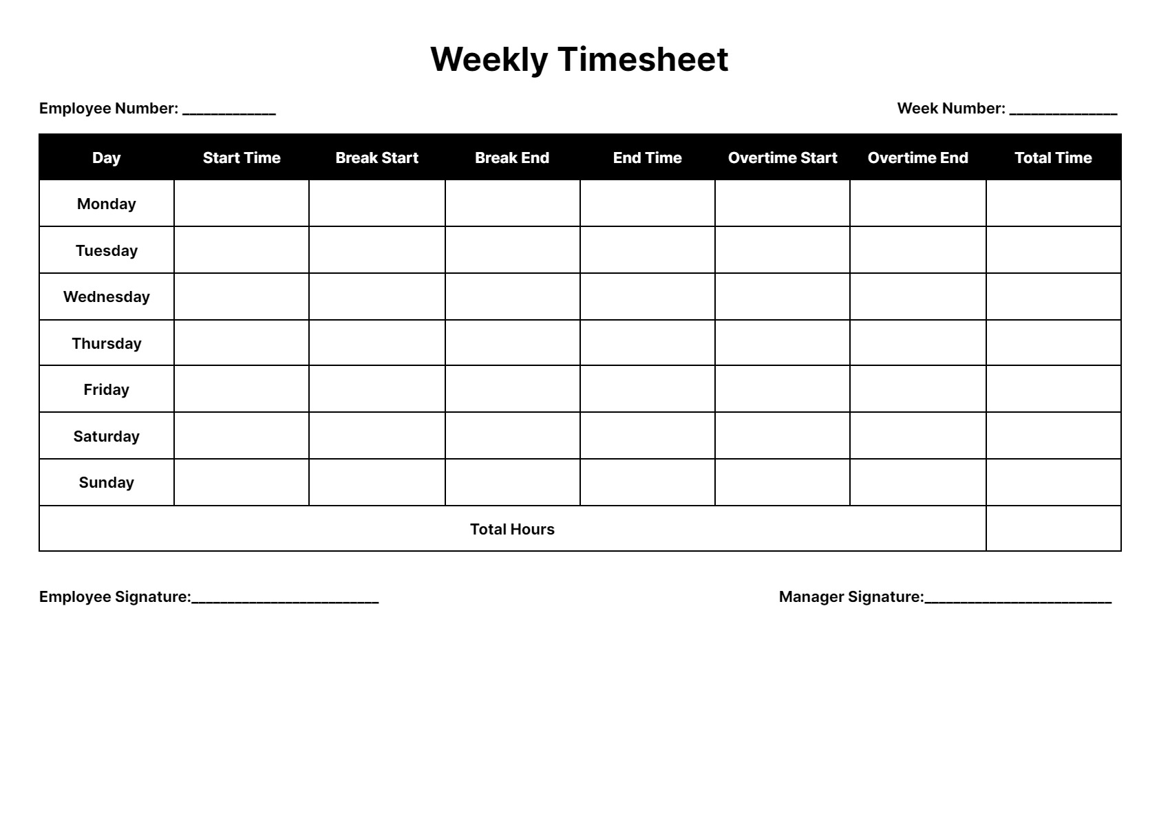 Template Free Digital Printable Employee Bi weekly Time Sheet Work Log Timesheet Template Excel Template Free Digital Printable Employee Bi weekly Time Sheet Work Log Timesheet Template Excel