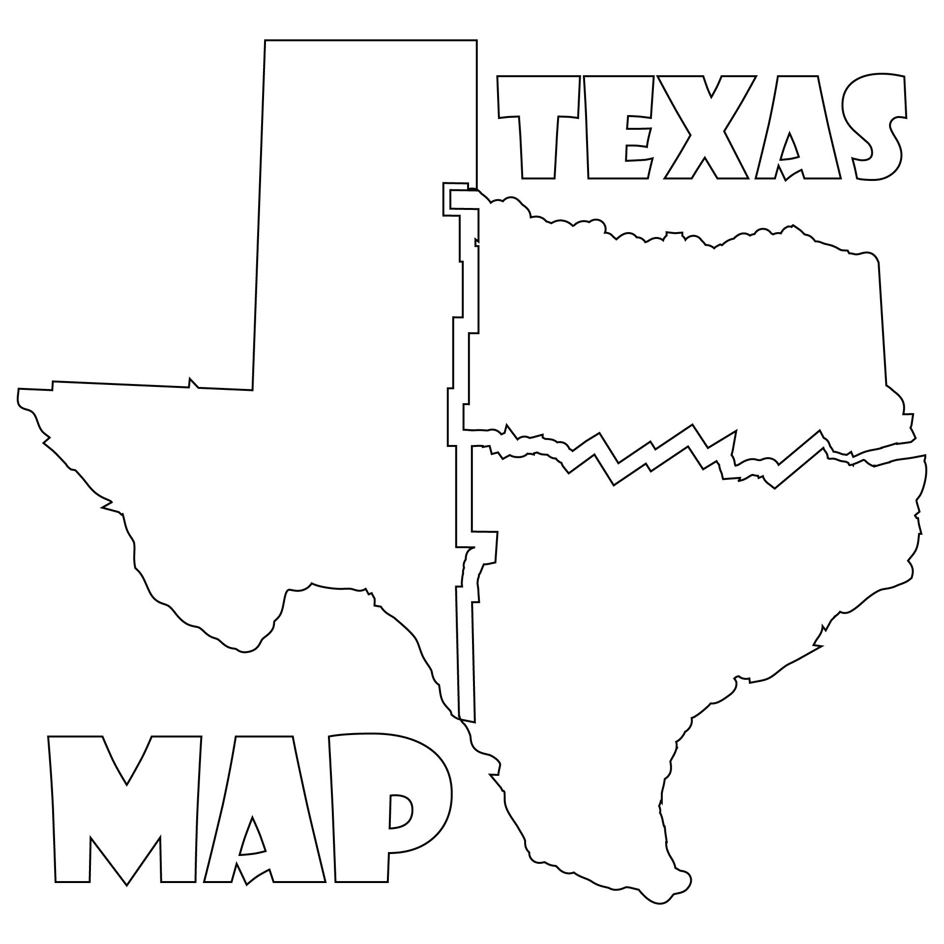 Printable Blank Regions Of Texas Map
