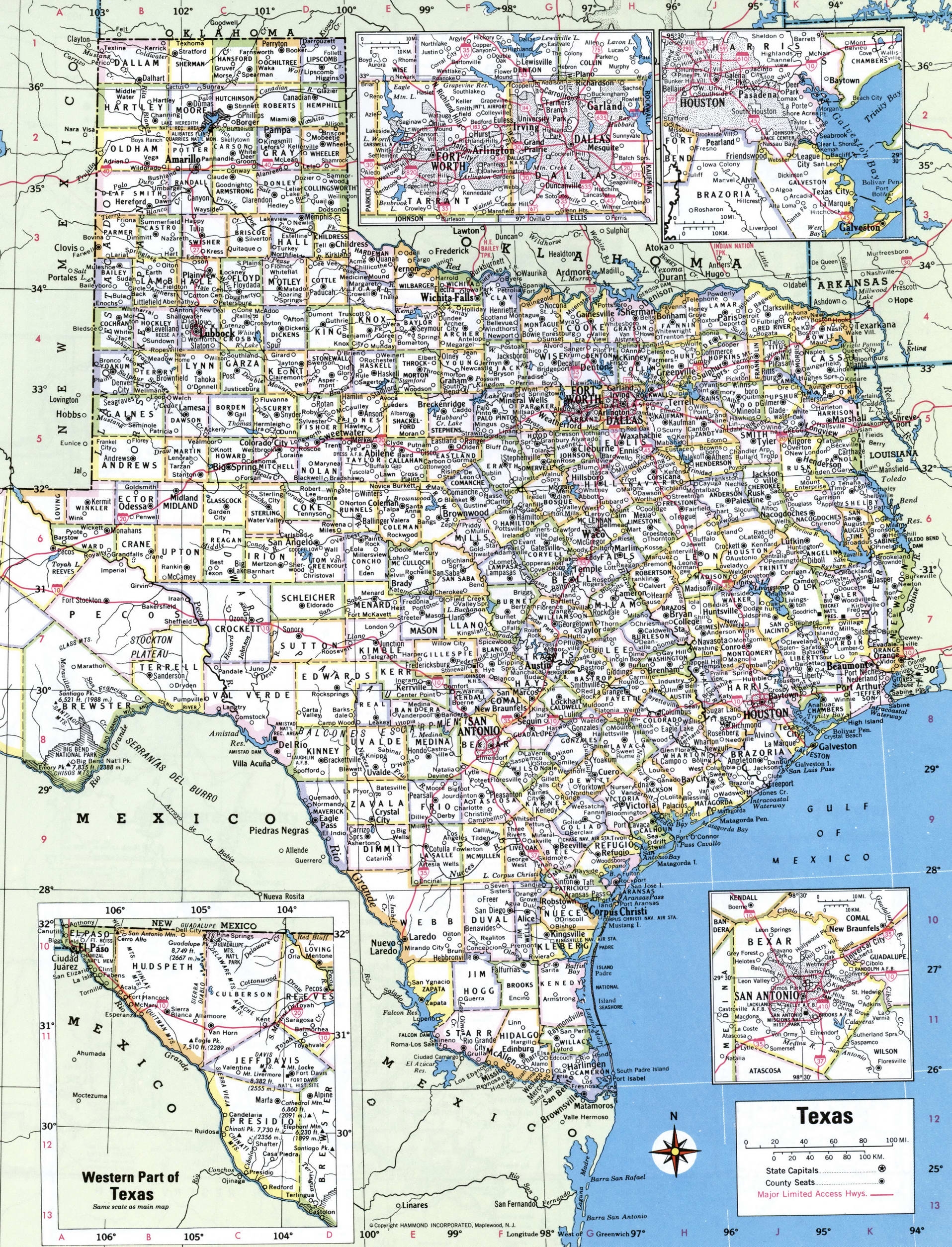 Texas Counties Map Printable Texas Counties Map Printable