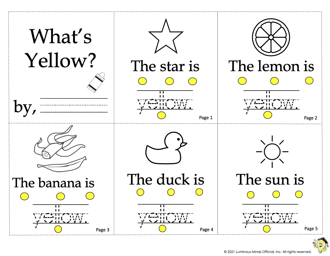 Free Printable Color Yellow Worksheets Free Printable Color Yellow Worksheets