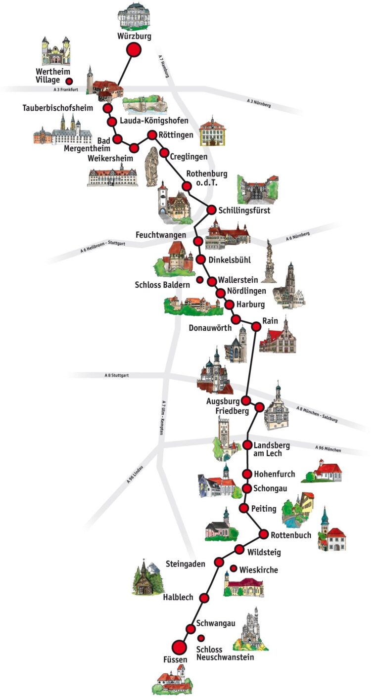 The Romantic Road Welcome Neuschwanstein Schwangau And Hohenschwangau