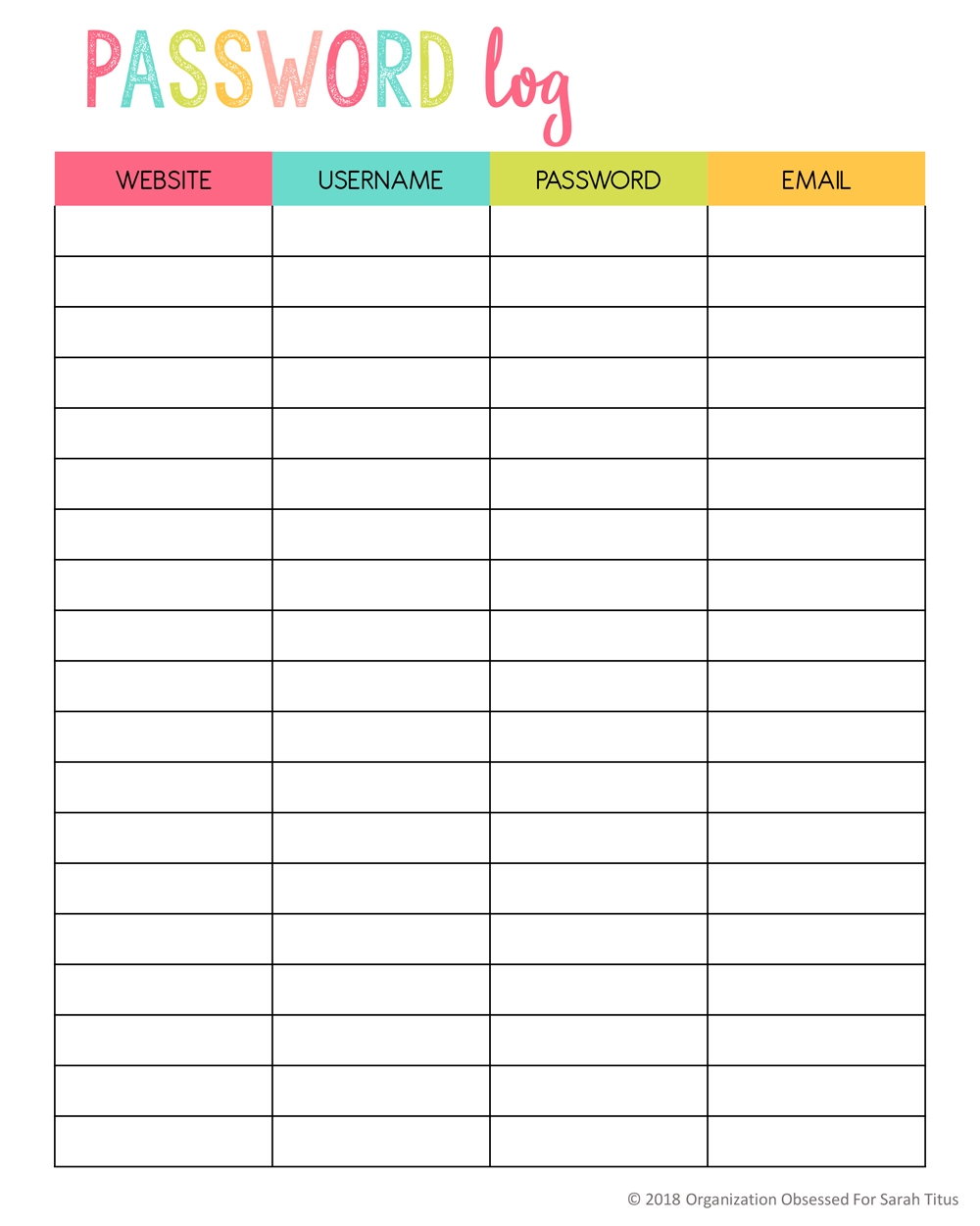 Top Free Password Keeper Printables To Download Instantly Sarah Titus Top Free Password Keeper Printables To Download Instantly Sarah Titus