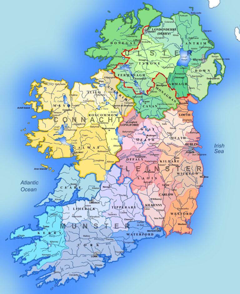 Tourist Map Of Ireland Ireland Map Of Tourist Attractions Northern Europe Europe 