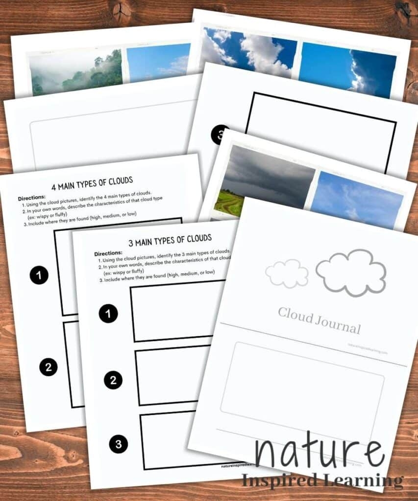 Types Of Clouds Worksheets And Activities Types Of Clouds Worksheets And Activities
