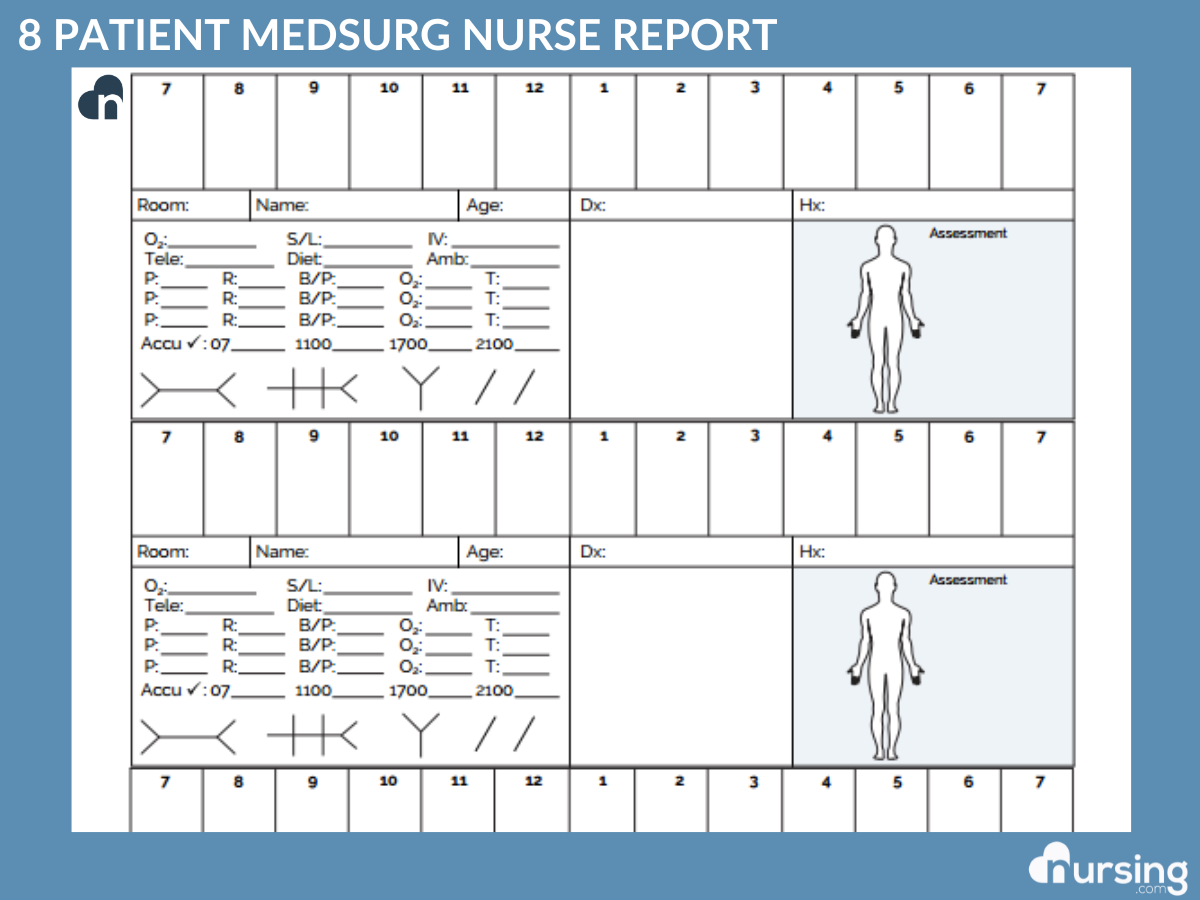 Ultimate Nursing Report Sheet Database Free Downloads