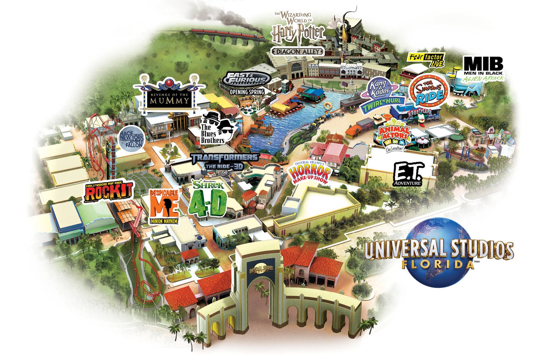 Universal Orlando Resort Park Maps Universal Studios Orlando