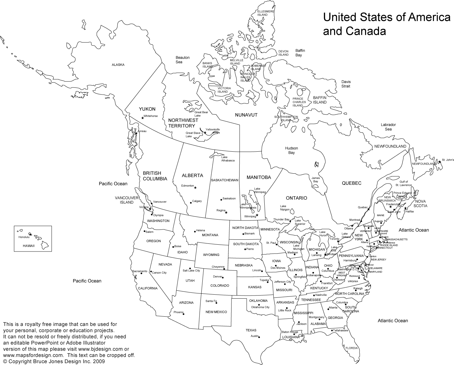 Free Printable United States Map Free Printable United States Map
