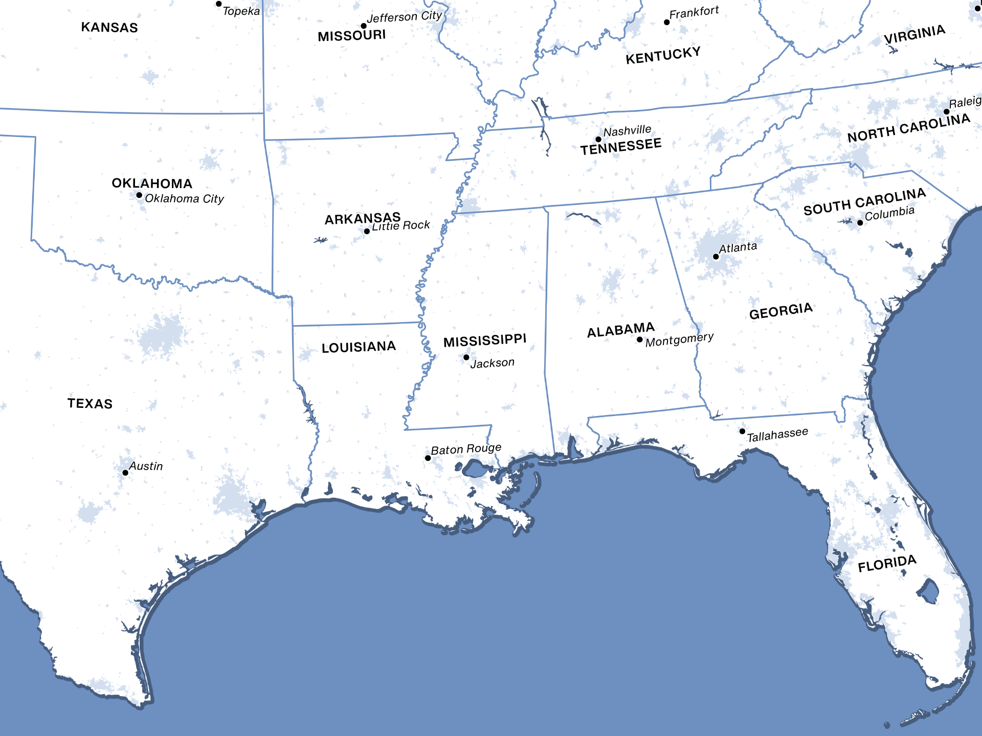 Printable Us Map With Capitals