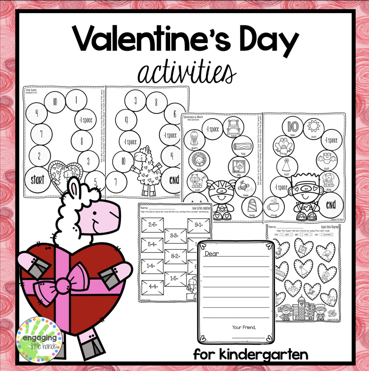 Valentine s Day Printable Activities For Kindergarten Made By 