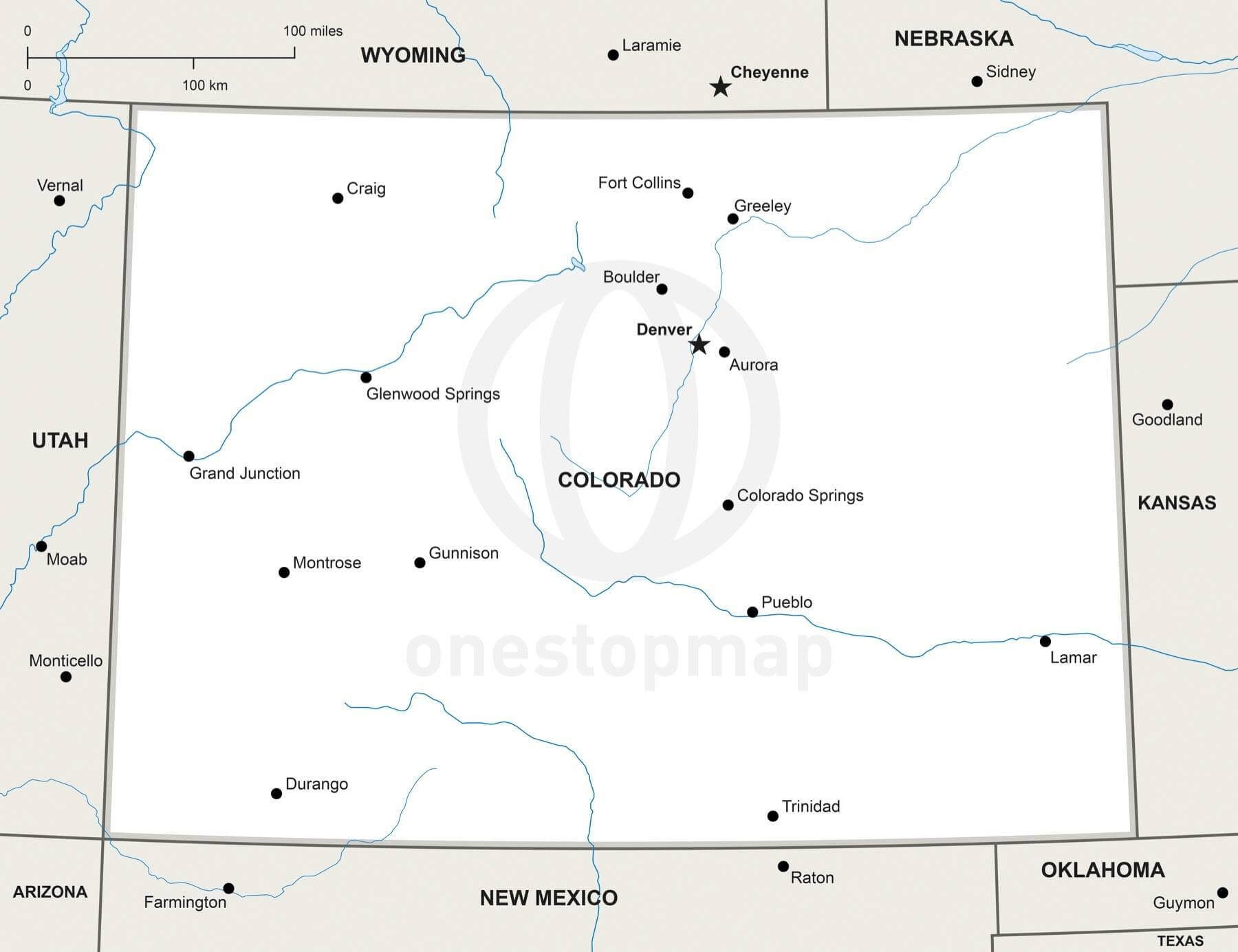 Colorado Map Printable