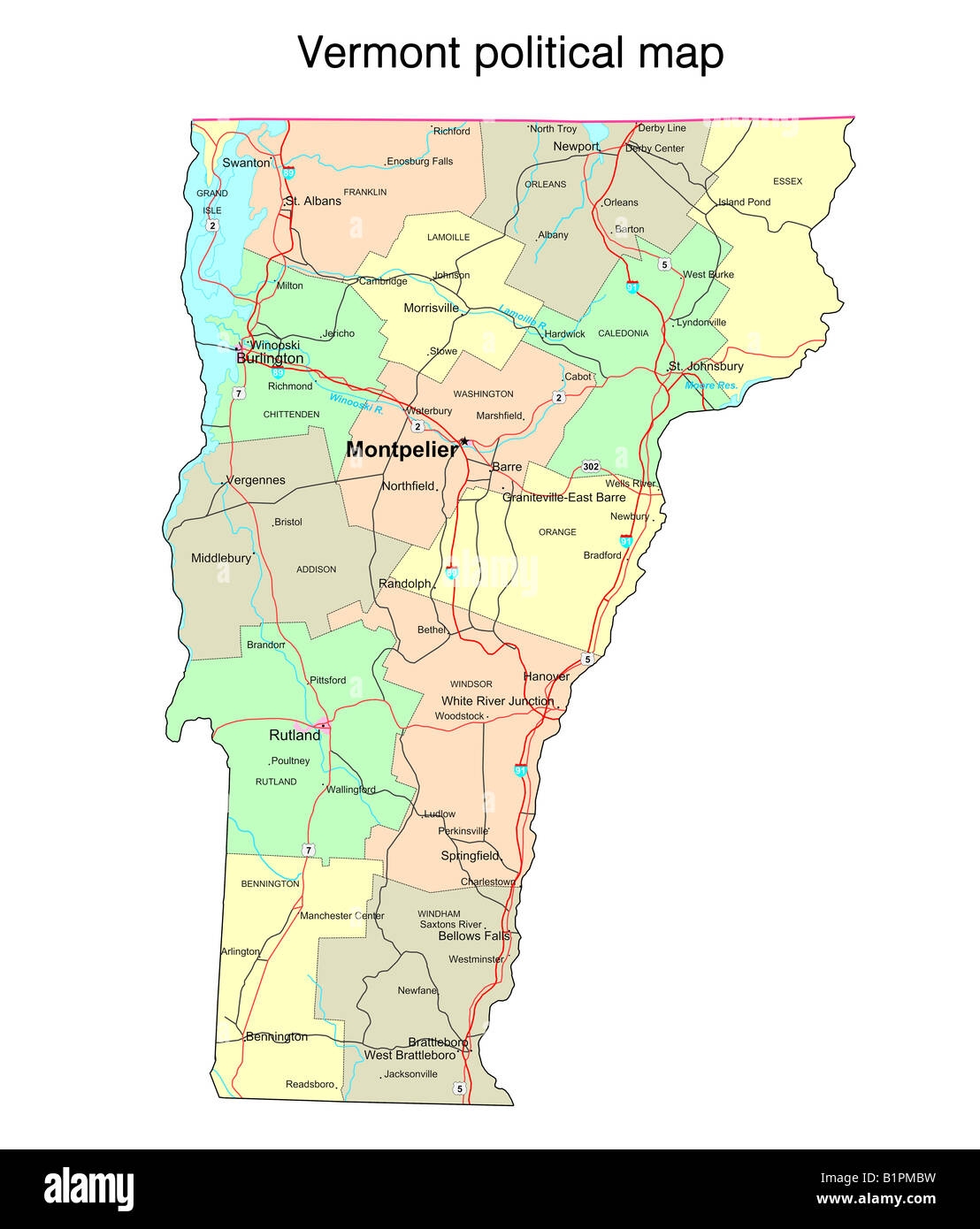 Vermont State Map Hi res Stock Photography And Images Alamy Vermont State Map Hi res Stock Photography And Images Alamy