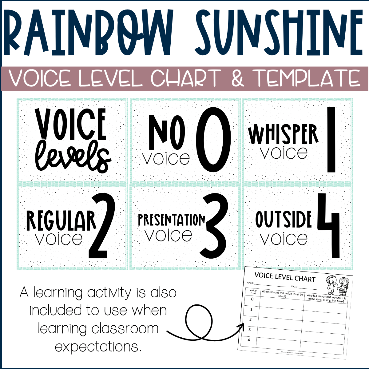 Printable Voice Level Chart Printable Voice Level Chart
