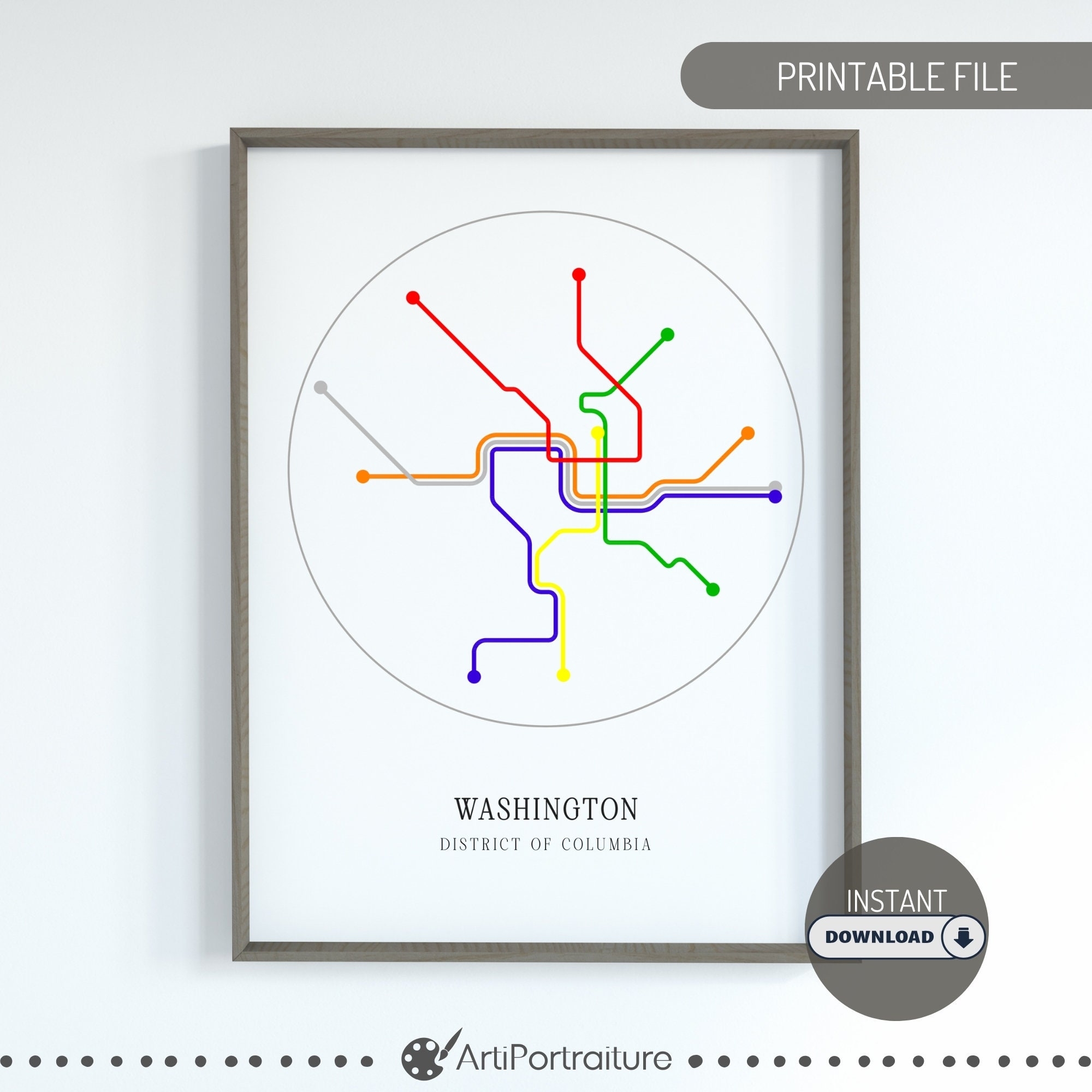 Printable Washington Dc Metro Map