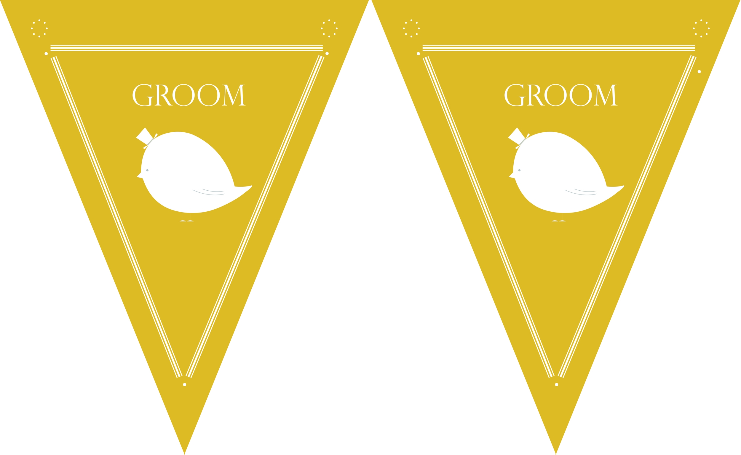 Free Printable Royal Wedding Bunting Template