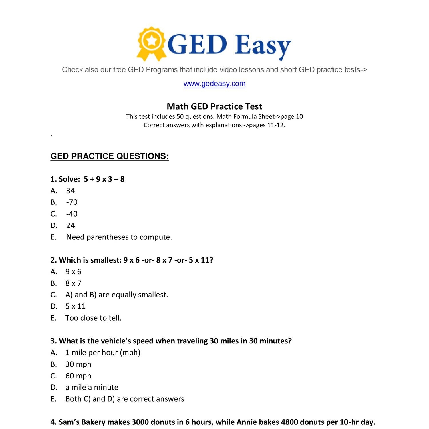 Week 15 Homework Adv Math Printable ged math practice test2 DO THE ODD NUMBERS pdf DocDroid