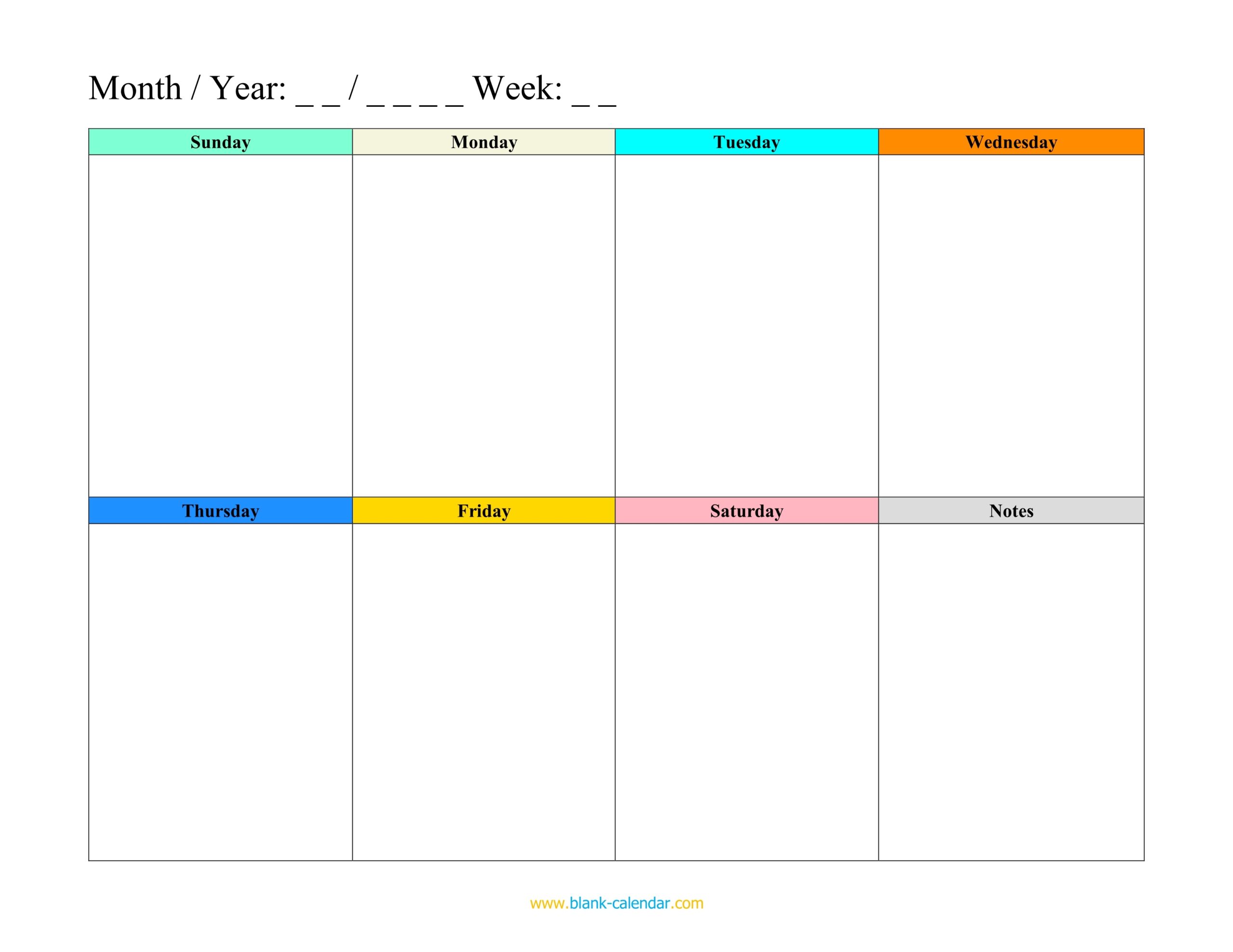 Printable Calendar Schedule Templates Free