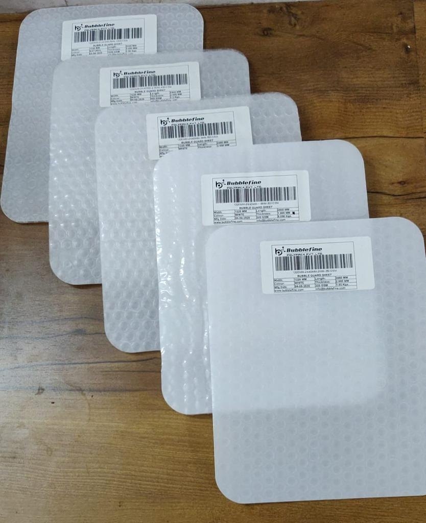 White Plastic Bubble Sheet Printable For Floor Protection Thickness 5 Mm At 75 square Feet In Rajkot