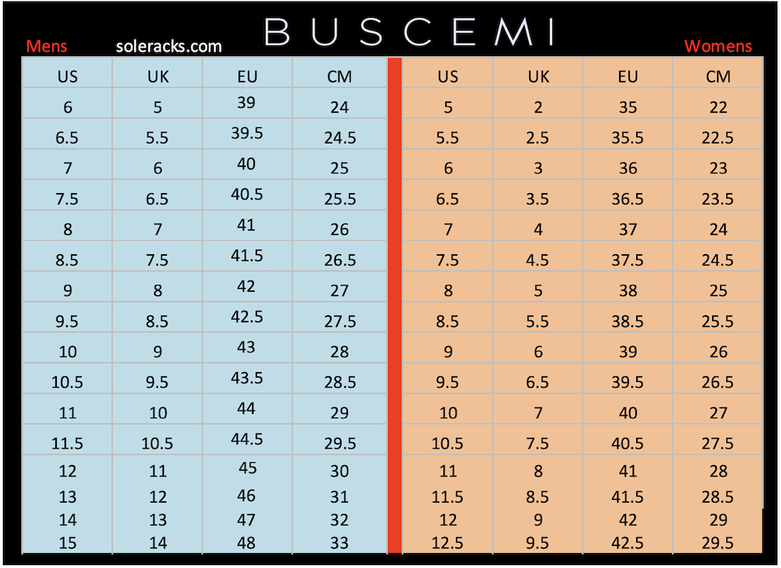 Men's Printable Shoe Size Chart Men's Printable Shoe Size Chart