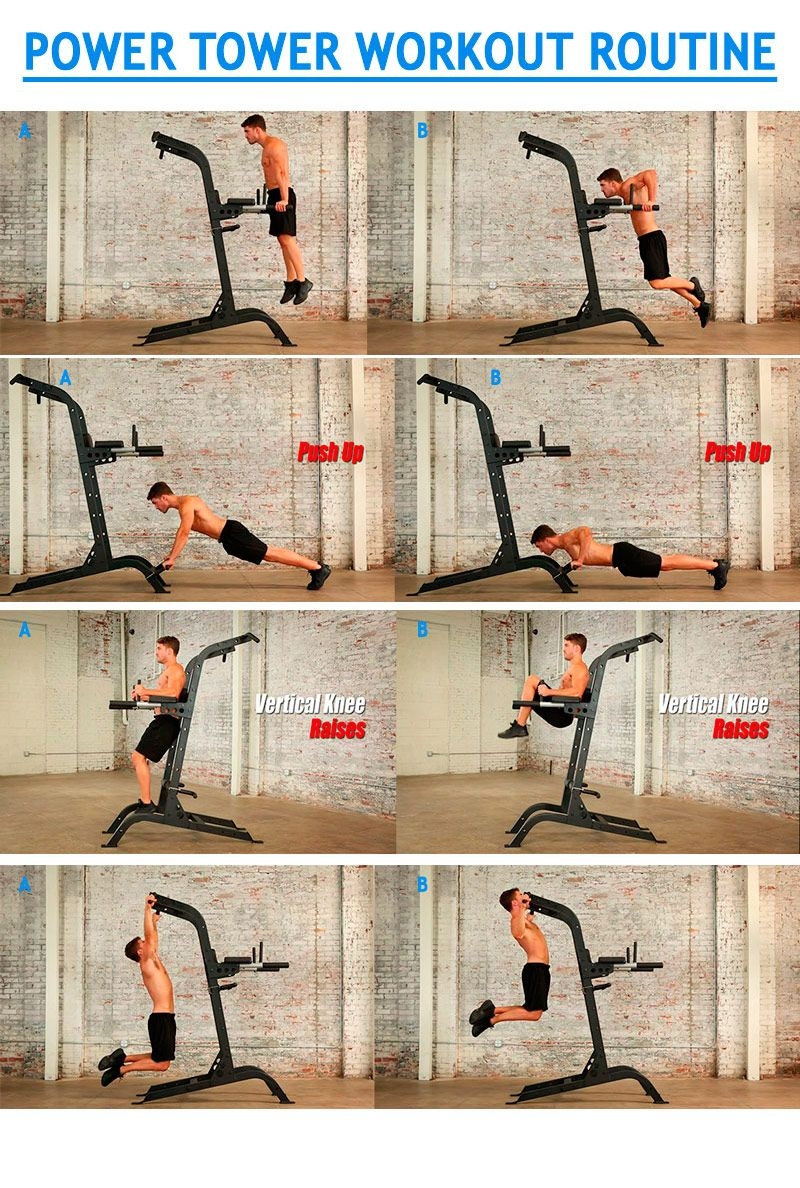 Workout Routine Best Power Tower Workout Bench Power Tower Routine BLACK LORD Power Tower Chin Up