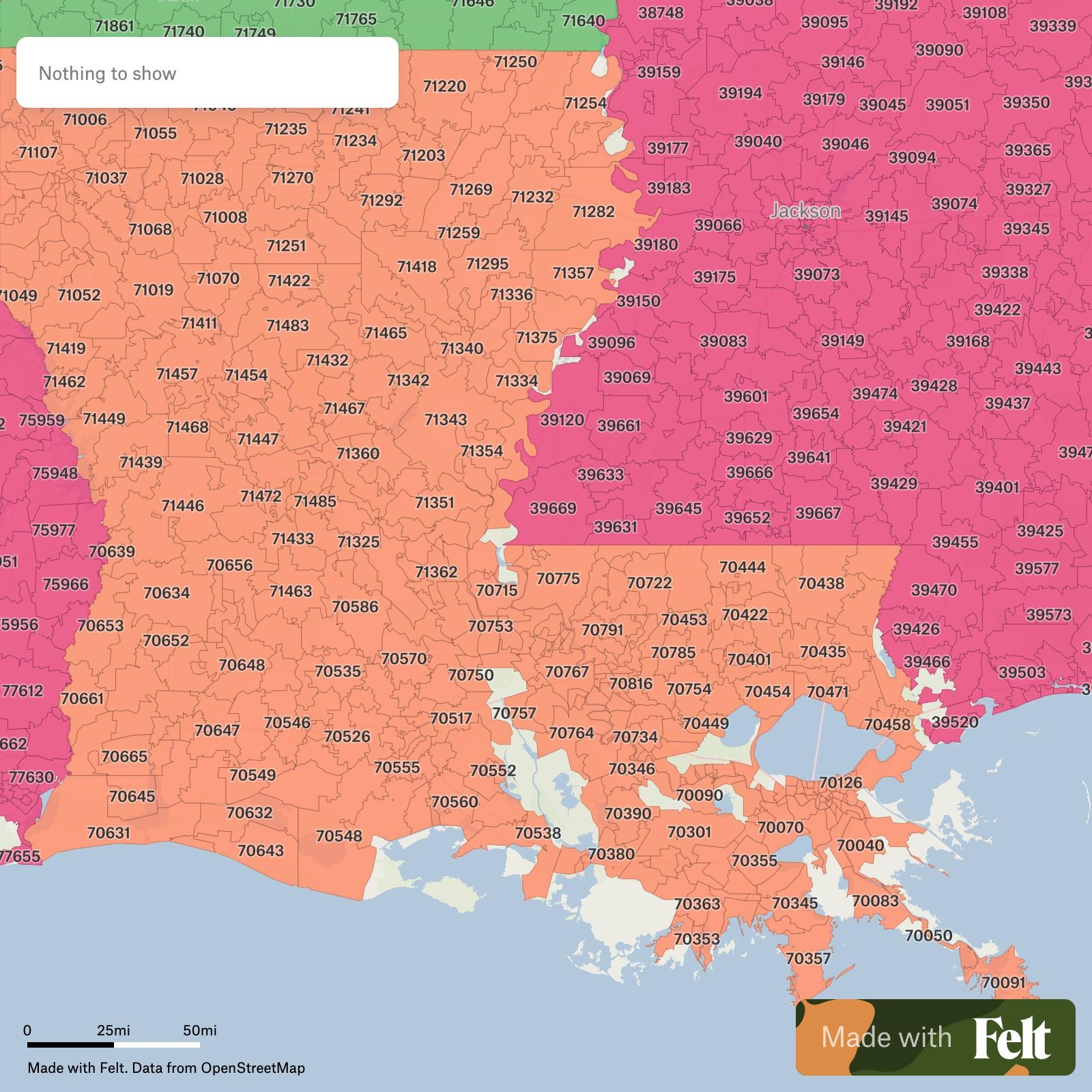 ZIP Codes In Louisiana