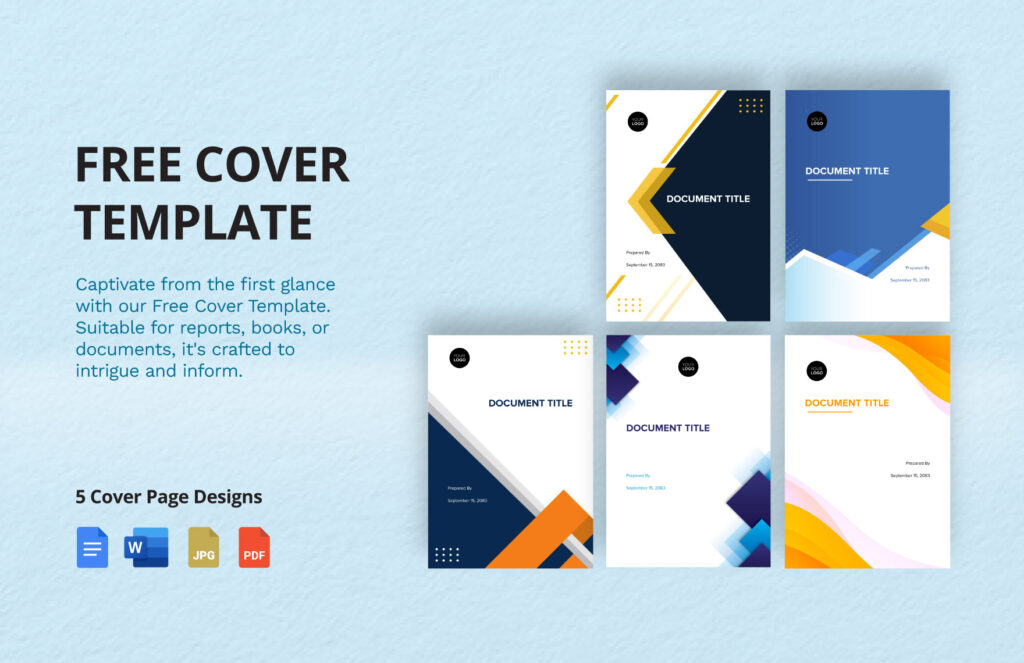 Creative Cover Page Template in Word, PDF, Google Docs – Download … Creative Cover Page Template in Word, PDF, Google Docs - Download ...
