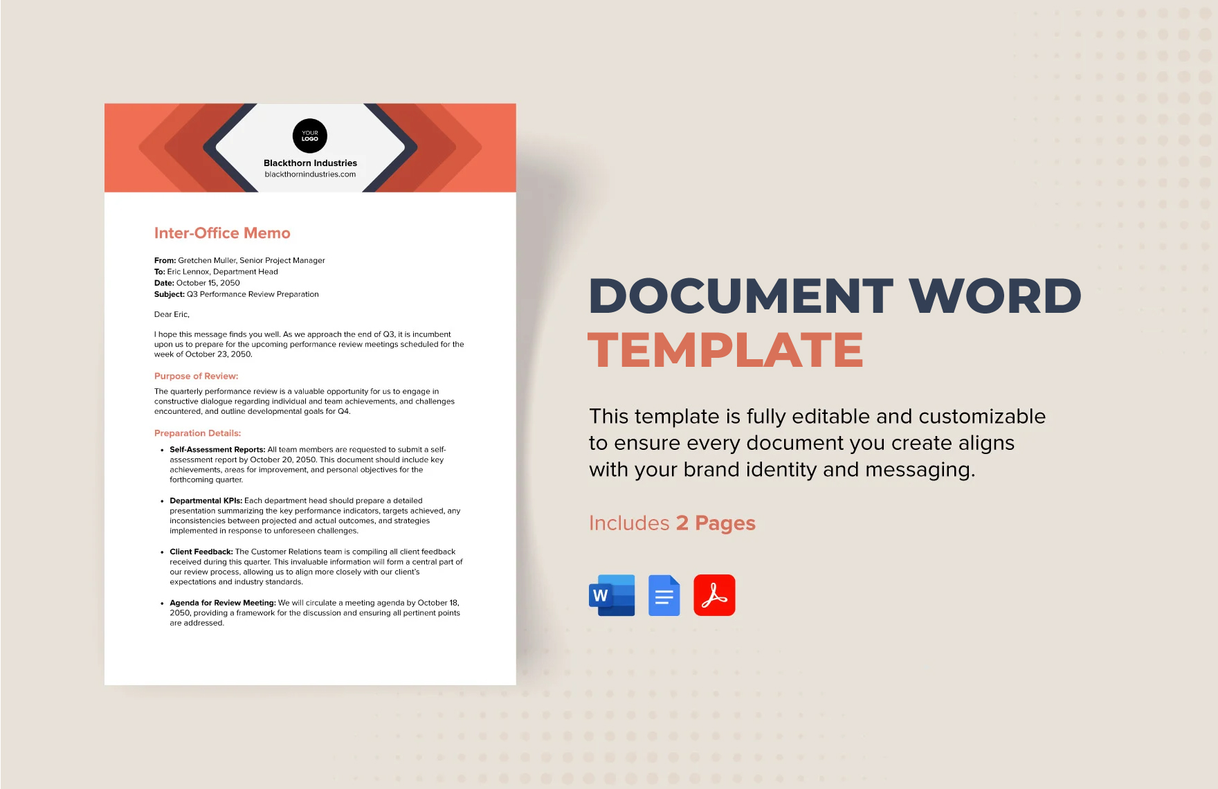 Document Template In Ms Word - Blank Document Template in Word, PDF, Google Docs - Download | Template.net