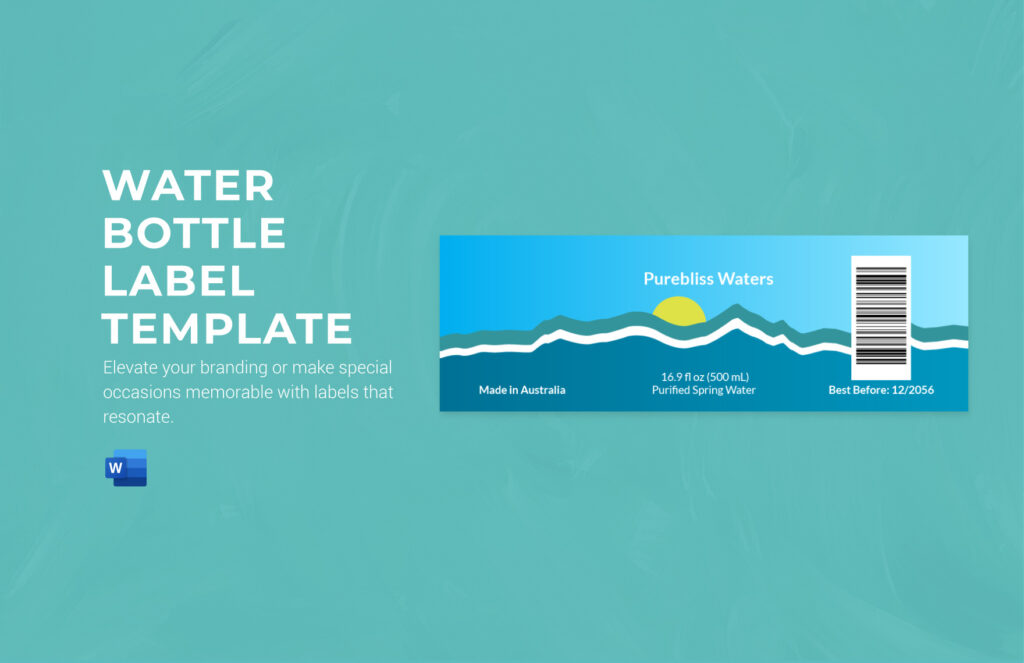 Editable Bottle Label Templates in Word to Download Editable Bottle Label Templates in Word to Download