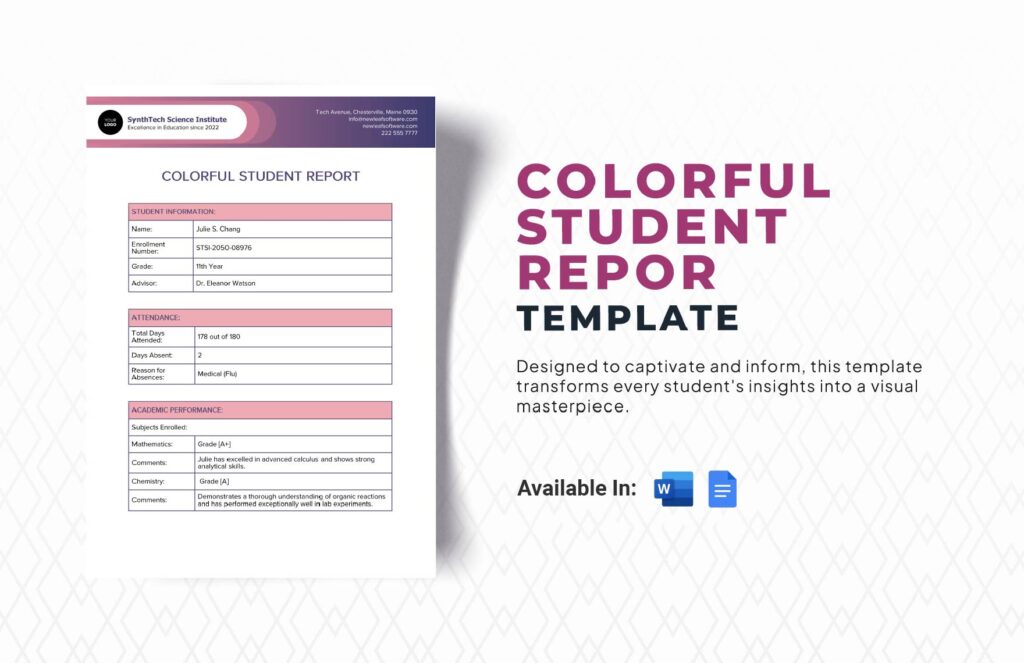 Editable Colorful Templates in Word to Download