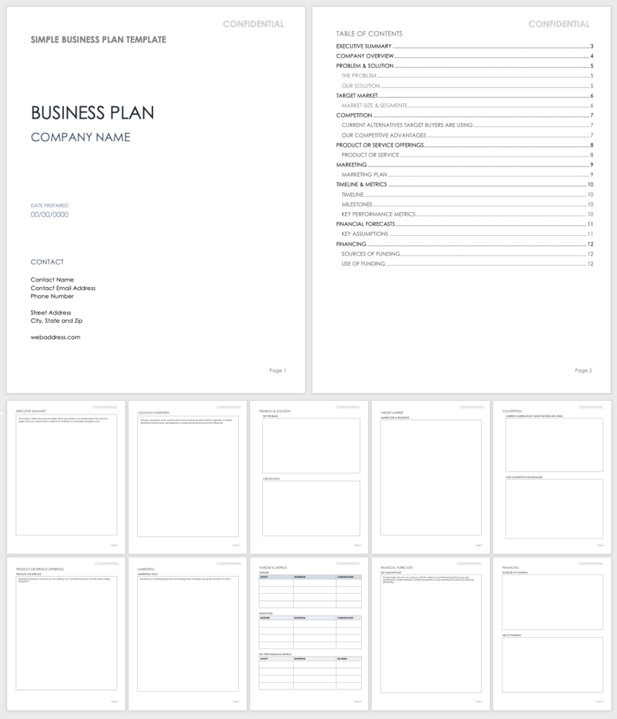 Free Business Plan Templates for Word | Smartsheet Free Business Plan Templates for Word | Smartsheet