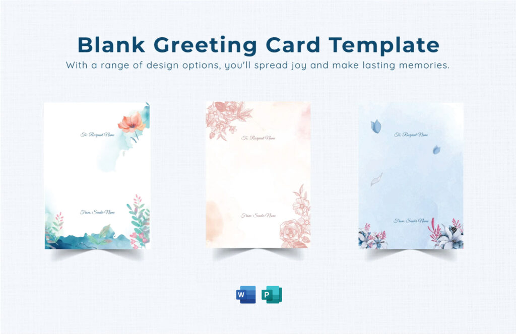 Free Greeting Card Template Word - Editable Blank Templates in Word to Download