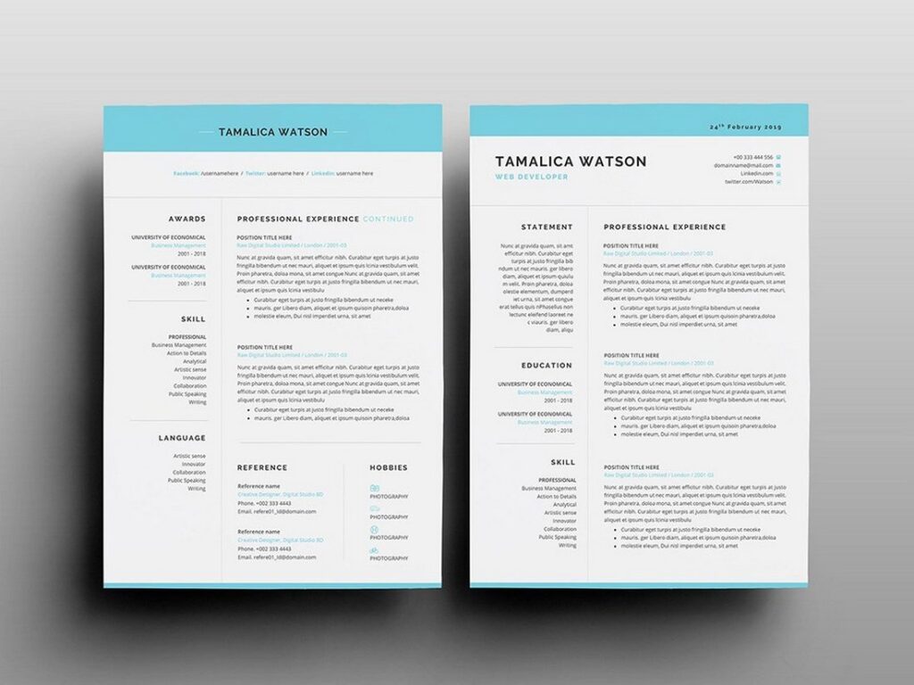 Free Printable Resume Templates Microsoft Word