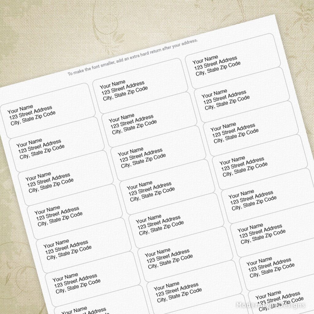 Free Return Address Labels Template – Free Printable Return Address Labels Templates – Download & Print Free … Free Return Address Labels Template - Free Printable Return Address Labels Templates - Download & Print Free ...