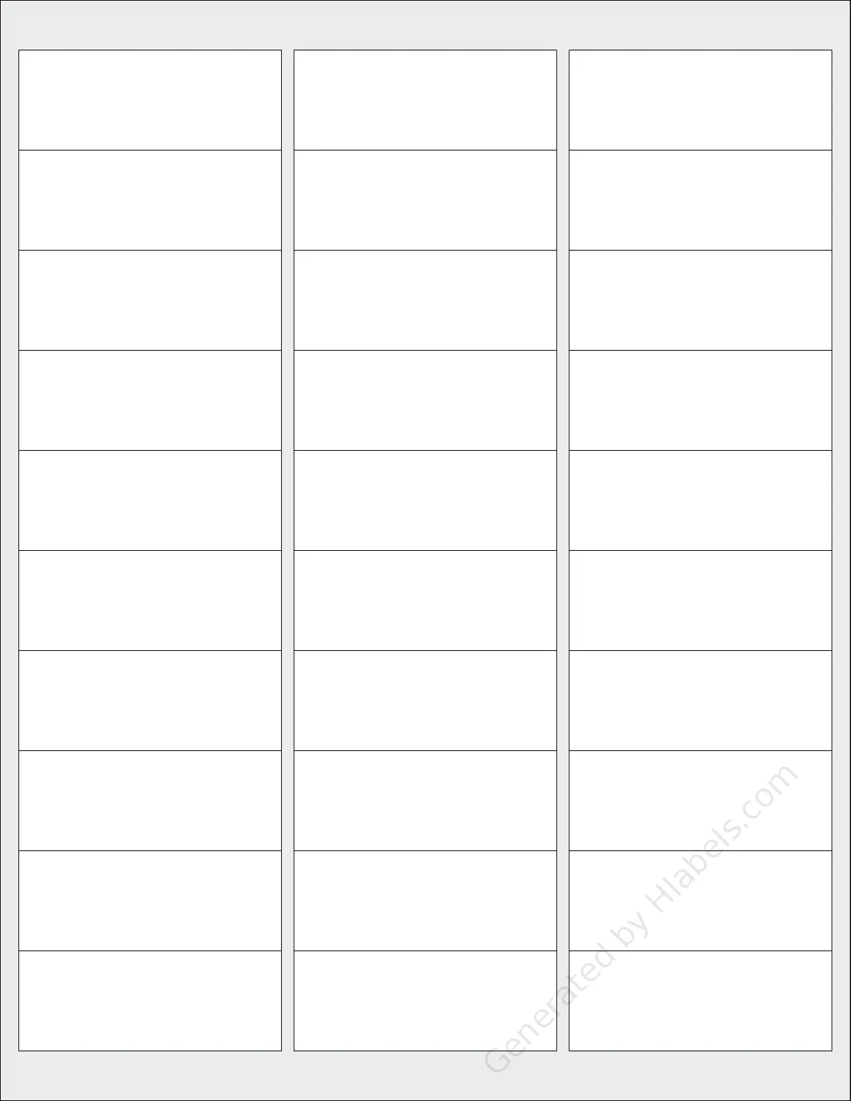 Maxgear Template Free Download Word - MaxGear® Template-30UP Label Template | Print Online Instantly