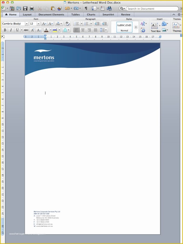 Microsoft Office Word Document Templates - Free Word Template
